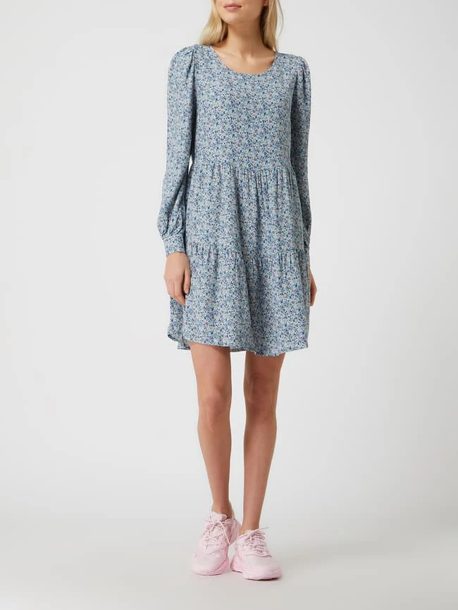 Only Kleid Aus Viskose Modell 'Emilia' - Bleu 1 Only Kleid Aus Viskose Modell 'Emilia' - Bleu