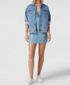 REVIEW Minikleid Mit Floralem Muster - Himmelblau