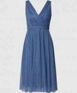 TROYDEN COLLECTION Cocktailkleid Mit Glitzer-Effekt - Bleu -Vera Wang Shop 61456l1ma59j4dq2ah85cjad9h0kicpp9h7jadhl91838l9jal3l2kq4712kqc2898ql6d246co3ic2794o3apb26hj36p9p6krm8o9k64r64e35c5h3gpho75h38o9o60sm6d8