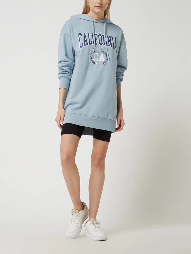 Only Sweatkleid Im College-Look Modell 'Zoey' - Blau 1 Only Sweatkleid Im College-Look Modell 'Zoey' - Blau
