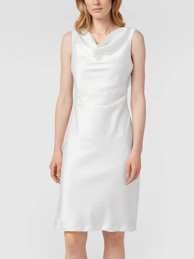 Paradi Cocktailkleid Mit Wasserfall-Ausschnitt - Offwhite 4 Paradi Cocktailkleid Mit Wasserfall-Ausschnitt - Offwhite – Bild 4