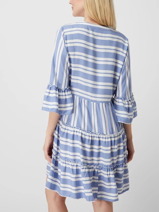 Vila Knielanges Kleid Mit Streifenmuster Modell 'Vibilly' - Bleu 6 Vila Knielanges Kleid Mit Streifenmuster Modell 'Vibilly' - Bleu – Bild 6