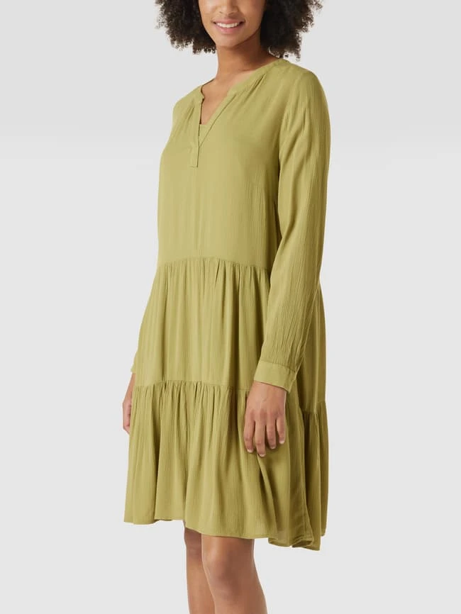 Tom Tailor Langärmeliges Minikleid Aus Viskose - Olivgrün 4 Tom Tailor Langärmeliges Minikleid Aus Viskose - Olivgrün – Bild 4