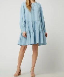 Selected Femme Kleid Aus Baumwolle Modell 'Gilli' - Hellblau