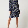 Modström Wickelkleid Mit Floralem Muster Modell 'Nabil' - Royalblau