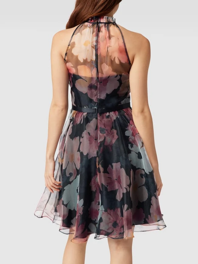 V.M. Cocktailkleid Mit Floralem Muster - Dunkelblau 5 V.M. Cocktailkleid Mit Floralem Muster - Dunkelblau – Bild 5