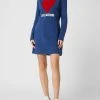 Love Moschino Sweatkleid Mit Pailletten - Blau