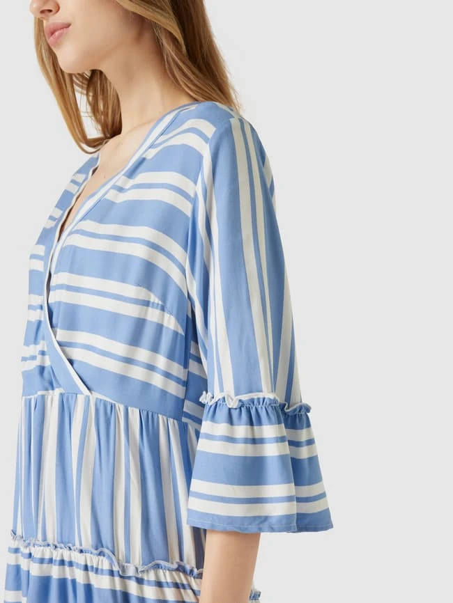 Vila Knielanges Kleid Mit Streifenmuster Modell 'Vibilly' - Bleu 3 Vila Knielanges Kleid Mit Streifenmuster Modell 'Vibilly' - Bleu – Bild 3