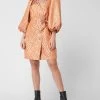Minus Kleid Aus Brokat Modell 'Emmalia' - Orange