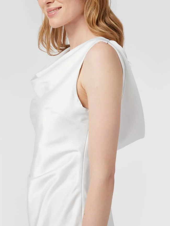 Paradi Cocktailkleid Mit Wasserfall-Ausschnitt - Offwhite 3 Paradi Cocktailkleid Mit Wasserfall-Ausschnitt - Offwhite – Bild 3