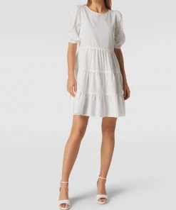 HUGO Minikleid In Stufen-Optik Modell 'Komiri' - Ecru