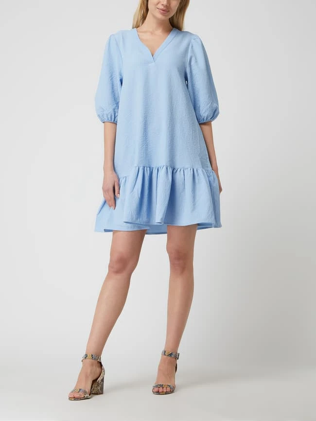 Rich & Royal Kleid Aus Krepp - Rauchblau 1 Rich & Royal Kleid Aus Krepp - Rauchblau