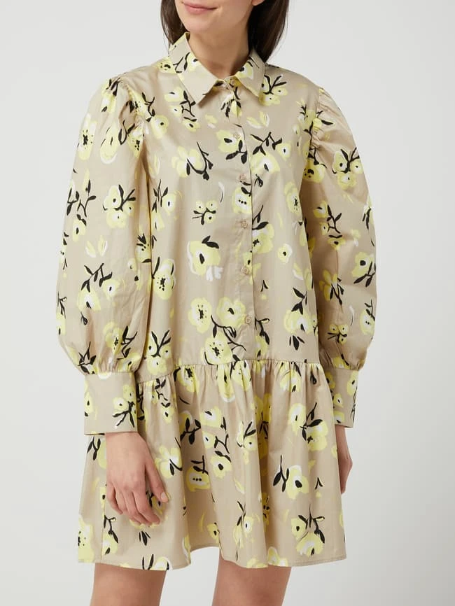 EDITED Minikleid Aus Bio-Baumwolle - Beige 4 EDITED Minikleid Aus Bio-Baumwolle - Beige – Bild 4