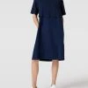 Weekend Max Mara Knielanges T-Shirt-Kleid Mit Rundhalsausschnitt - Marineblau