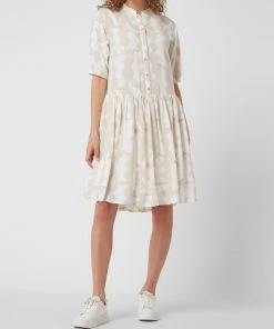 Redraft Kleid Aus Viskose - Beige