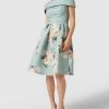 CHI CHI London Off-Shoulder-Cocktailkleid Mit Floralem Muster - Mint