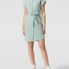 Tom Tailor Denim Hemdblusenkleid Mit Strukturmuster - Mint