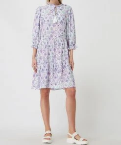 SMASHED LEMON Kleid Aus Viskose - Flieder