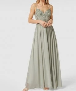 Vera Wang Shop 42 Laona Abendkleid Mit Ziersteinbesatz - Mint