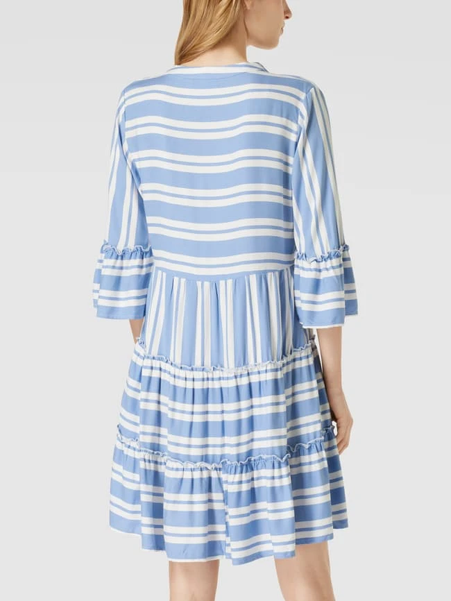 Vila Knielanges Kleid Mit Streifenmuster Modell 'Vibilly' - Bleu 5 Vila Knielanges Kleid Mit Streifenmuster Modell 'Vibilly' - Bleu – Bild 5