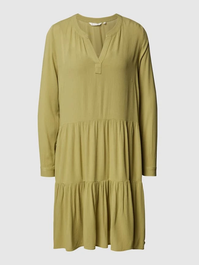 Tom Tailor Langärmeliges Minikleid Aus Viskose - Olivgrün 2 Tom Tailor Langärmeliges Minikleid Aus Viskose - Olivgrün – Bild 2