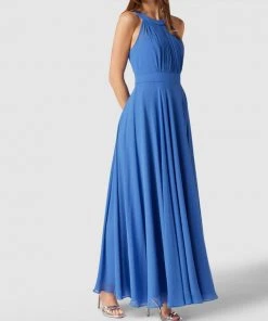 Paradi Abendkleid Mit Rundhalsausschnitt - Rauchblau
