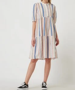 Fransa Kleid Im Stufen-Look Modell 'Fanadja' - Offwhite