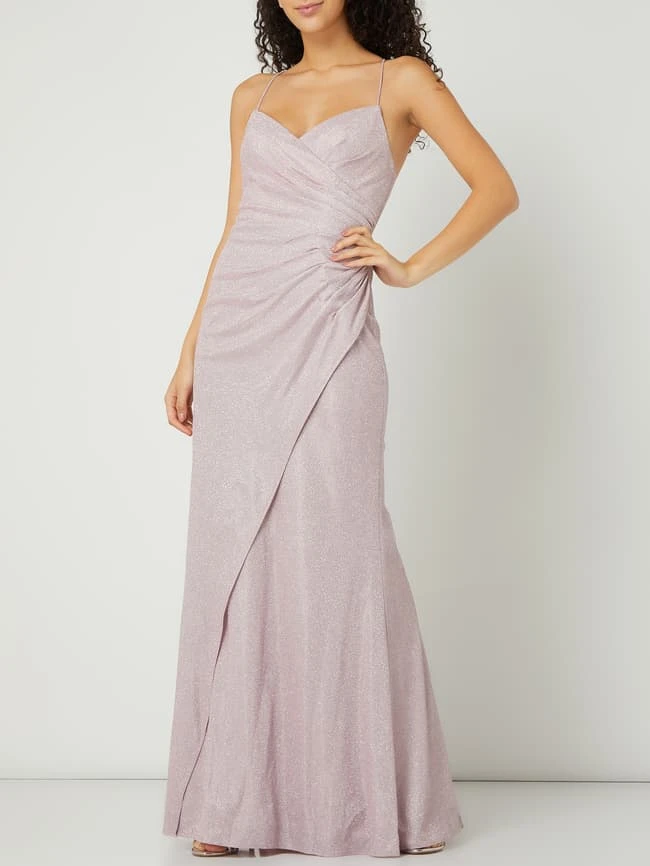 Luxuar Abendkleid Mit Glitter-Effekt Und Ombré - Rosa 1 Luxuar Abendkleid Mit Glitter-Effekt Und Ombré - Rosa