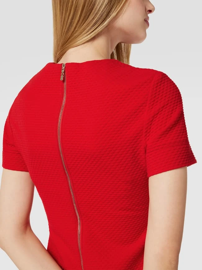 BOSS Knielanges Kleid Mit Strukturmuster Modell 'Dixetta' - Hellrot 3 BOSS Knielanges Kleid Mit Strukturmuster Modell 'Dixetta' - Hellrot – Bild 3