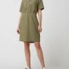 Redraft Blusenkleid Aus Leinen-Viskose-Mix - Khaki