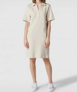 Tom Tailor Minikleid Mit Umlegekragen - Sand