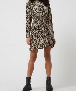 Only Minikleid Mit Allover-Muster Modell 'Victoria' - Sand