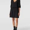 Vila Minikleid Mit Allover-Muster Modell 'Vicaia' - Schwarz
