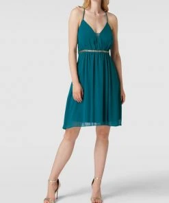 Jake*s Cocktail Cocktailkleid Mit Ziersteinbesatz - Smaragdgrün