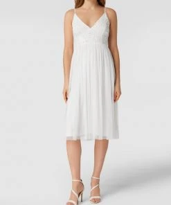 LACE & BEADS Brautkleid Mit Paillettenbesatz - Weiß