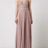 Mascara Abendkleid Mit Pailletten - Mauve