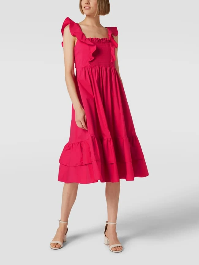 Jake*s Cocktail Cocktailkleid Mit Volantärmel - Pink 1 Jake*s Cocktail Cocktailkleid Mit Volantärmel - Pink