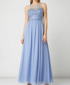 Laona Abendkleid Mit Ziersteinen Und Pailletten - Hellblau