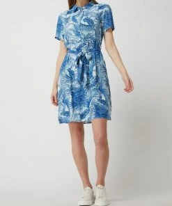 SMASHED LEMON Blusenkleid Mit Rayon-Anteil - Blau