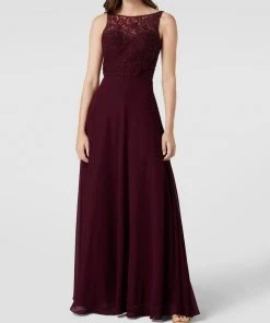 Laona Abendkleid Mit Floralen Stickereien - Rot