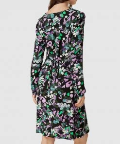 ICHI Knielanges Kleid Mit Floralem Muster Modell 'Vera' - Schwarz -Vera Wang Shop 9p35ae9iadb3gi1h8953ch2a692kuji2653kedqi8p7l2die9cpjed296kpj2eak95638gqm8h3l4lak94o64db3cks66cj26grj2e1kcgp32eb16kpj6d3264sj8e1k64o3ep0