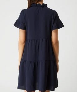 DKNY Kleid Mit Rüschen - Dunkelblau -Vera Wang Shop 9p8k6li68go5cl2h8p9kgjik893kih236ksl8jac654j6iaf85654gpi919lci1j75554kq365230gi48d3j6d3575ij6o9p6tgj0p9kc8r36ohncdj68dpn61gjaopkcopjaog