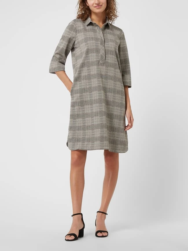 Esprit Collection Kleid Mit Glencheck-Muster - Hellgrau 1 Esprit Collection Kleid Mit Glencheck-Muster - Hellgrau