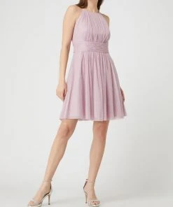 Jake*s Cocktail Cocktailkleid Aus Mesh - Mauve Meliert