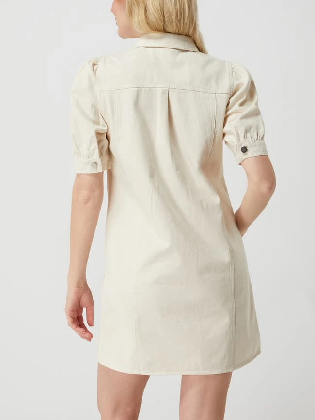 Vila Jeanskleid Mit Puffärmeln Modell 'Lexi Gandi' - Ecru 5 Vila Jeanskleid Mit Puffärmeln Modell 'Lexi Gandi' - Ecru – Bild 5