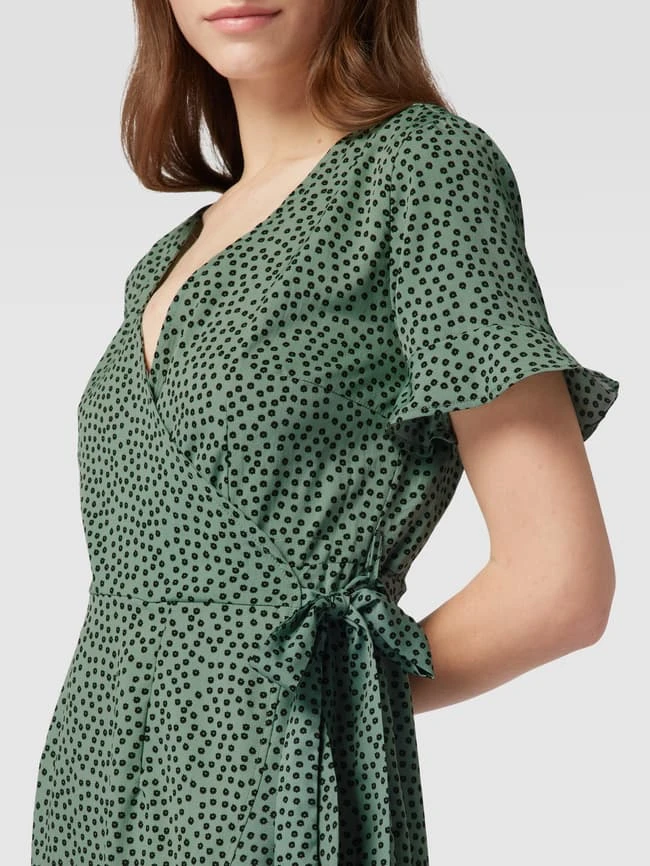 Only Knielanges Wickelkleid Mit Floralem Allover-Muster - Mint 3 Only Knielanges Wickelkleid Mit Floralem Allover-Muster - Mint – Bild 3