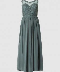 My Mascara Curves PLUS SIZE Abendkleid Mit Strasssteinen - Grün