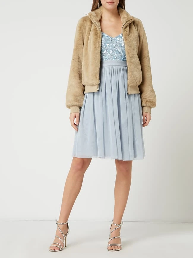 Jake*s Cocktail Cocktailkleid Aus Mesh Mit Pailletten-Applikationen - Hellblau 6 Jake*s Cocktail Cocktailkleid Aus Mesh Mit Pailletten-Applikationen - Hellblau – Bild 6