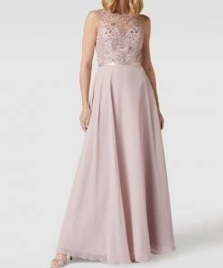 Luxuar Abendkleid Mit Paillettenbesatz - Mauve