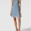 LACE & BEADS Cocktailkleid Mit Pailletten - Bleu